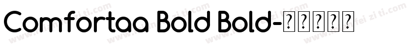 Comfortaa Bold Bold字体转换